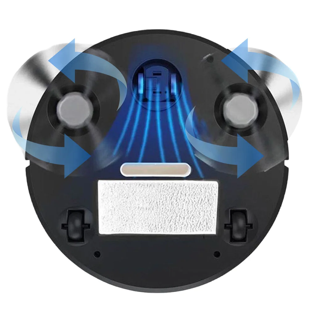 3 In 1 Smart Sweeping Robot with Brush & Mop Robot Vacuum Cleaner Multi-Purpose Intelligent Wiping Floor Robot for Home Cleaning