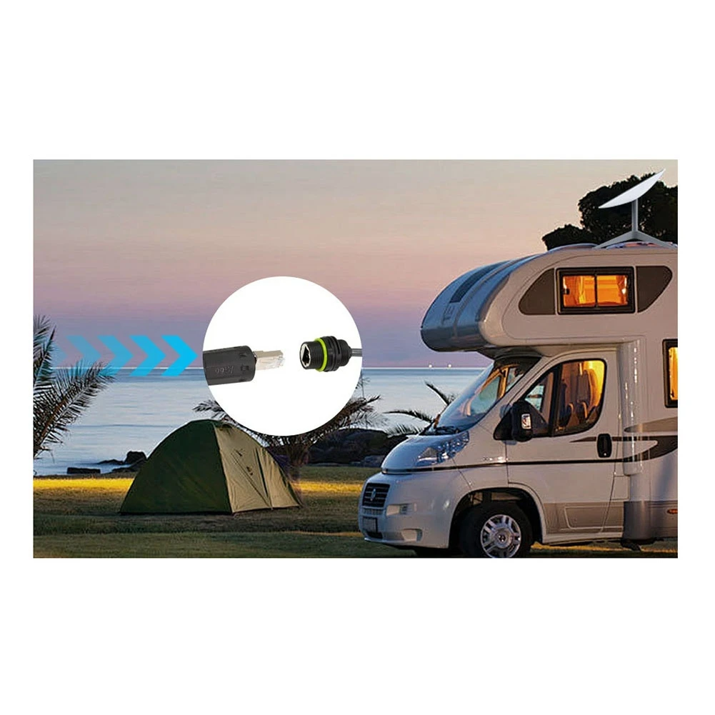 

ABRJ-2PCS SPX Plug To RJ45 Adapter For Starlink 1200Mbps IP68 Waterproof Ethernet Extension Cable Plus For Dishy & Router