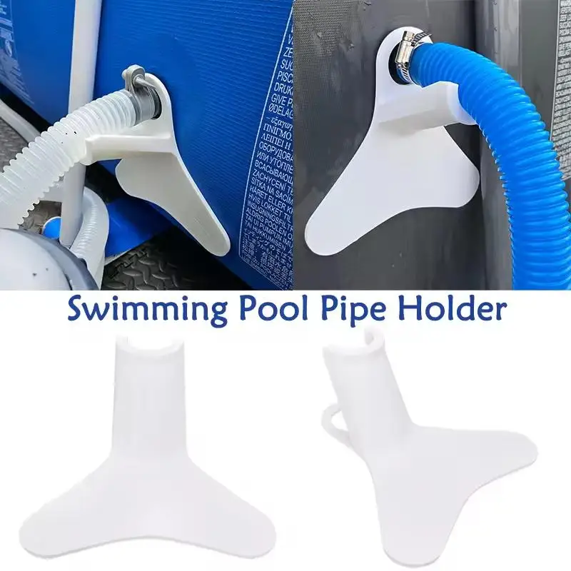 Swimming Pool Hose Holder No Drill Pipe Support Bracket for Intex Marimex Above Ground Pools Home Use