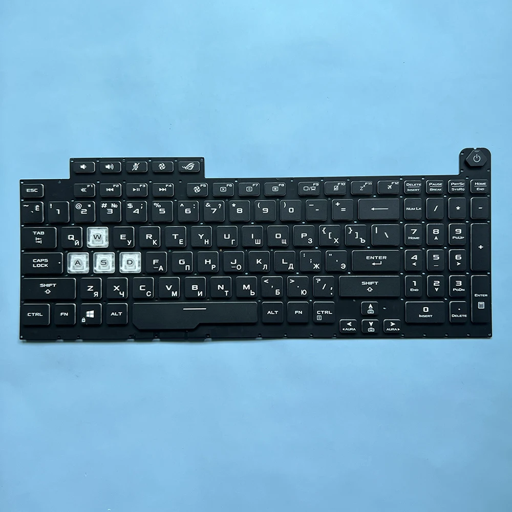 Imagem -03 - Teclado Americano e Russo para Asus Rog Strix G17 G731g G731gv G731gt G731gu G712lu G712lv G712lw G712 Rgb Retroiluminado