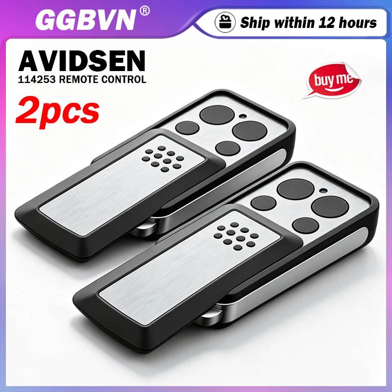 AVIDSEN 114253 Remote Control Keys Work With AVIDSEN 104250 104251 104257 104350 104700 654250 Garage / Gate Control Transmitter