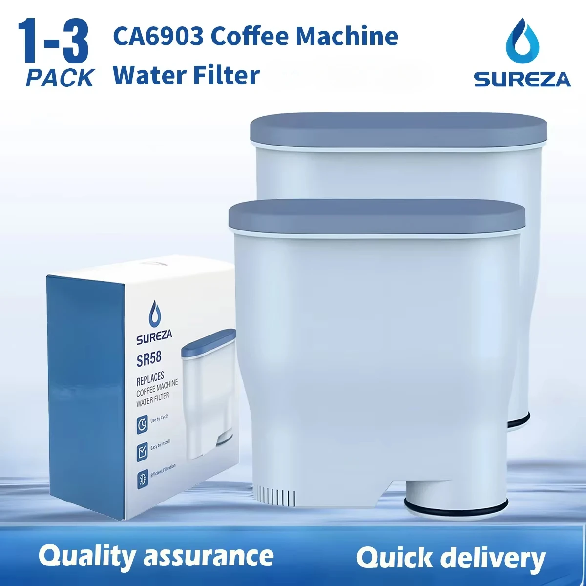 CA6903 Coffee Machine Water Filter Replacement for Philips Saeco AquaClean CA6903 CA6707 Fully Automatic Coffee Machines Filter