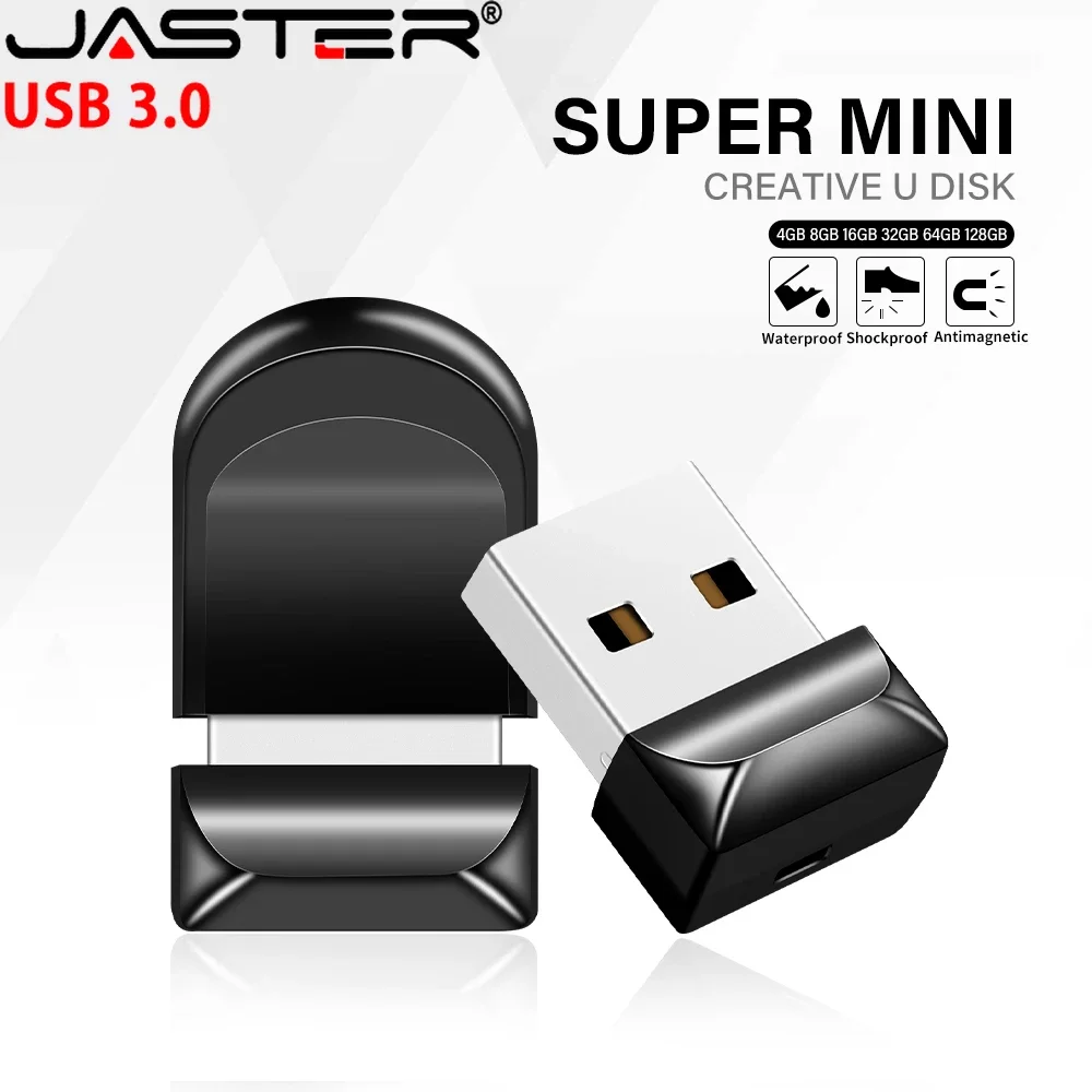 블랙 미니 펜 드라이브, USB 3.0, 고속 메모리 스틱, 펜 드라이브, 타원형 플래시 드라이브, 편리한 비즈니스 선물, 키 체인, 128GB, 64GB