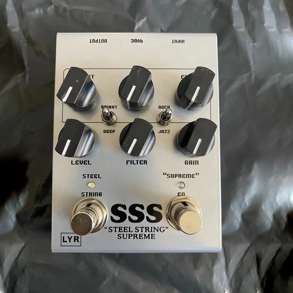 LY-ROCK Guitar Pedal, SSS Overdrive Effect Pedal,Guitar Effect Classic Effector Pedal,Silver Gray,True Bypass