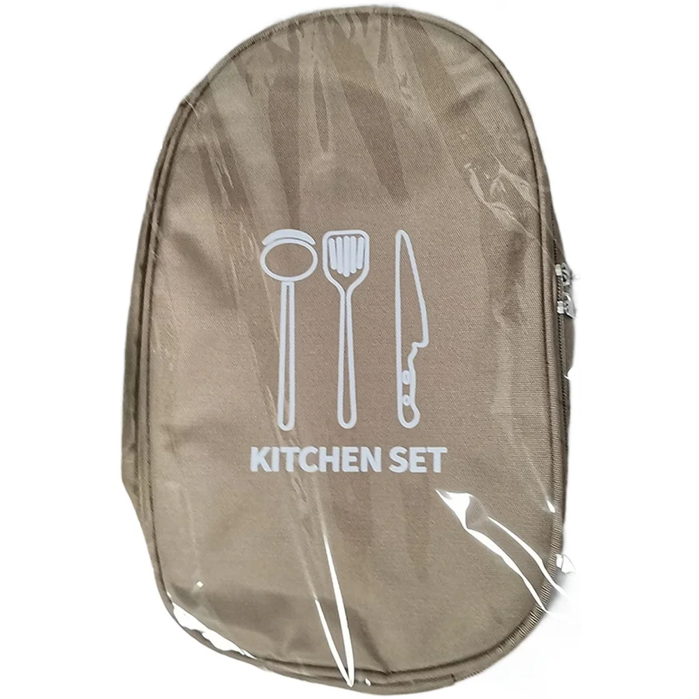 For Camp Cooking Utensil Storage Bag with Organized Compartments for Efficient Packing and Reduced Movement During