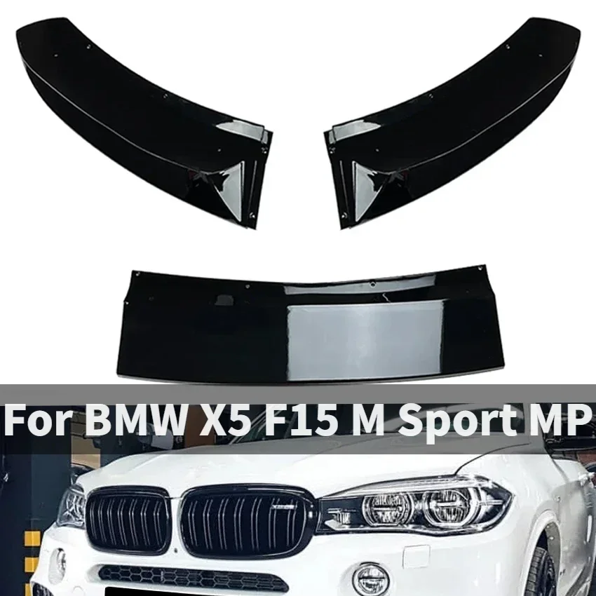 for 2014-2018 BMW X5 F15 M Sport MP car front shovel bumper lip spoiler duck wing diffuser body kit modification accessories