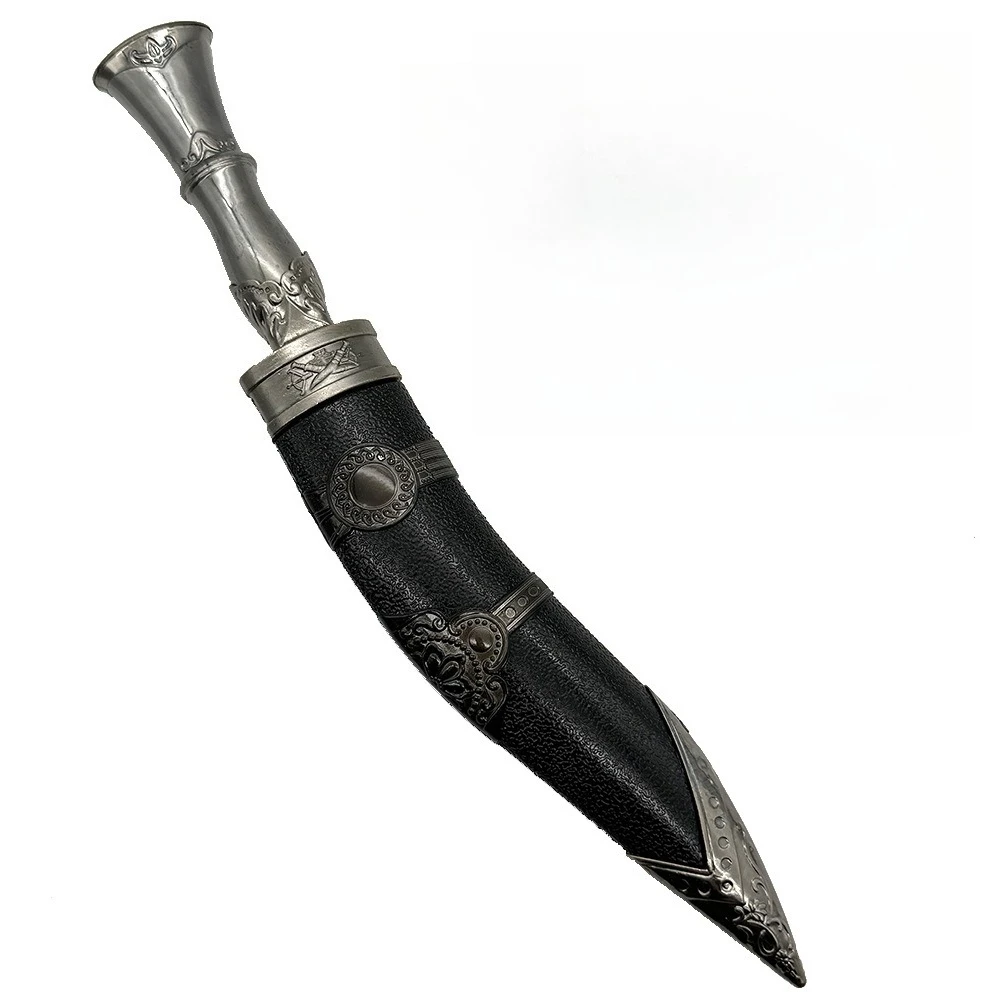 38cm Nepalese Kukri Uncut Blade Machete Weapons Model High Quality Desktop Display Ornaments Collection Birthday Gift for Boys - view 2