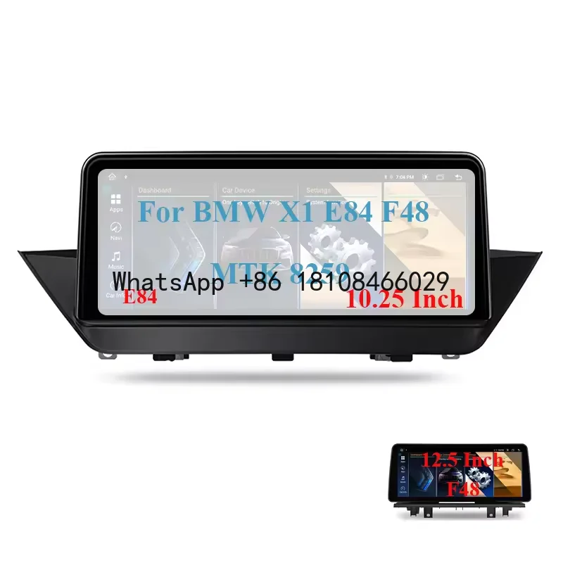

Android 13 MTK 8581 LCD Touch Screen Wireless Carplay Bluetooth GPS Navigation Reverse Video Audio Player for BMW X1 E84 F48