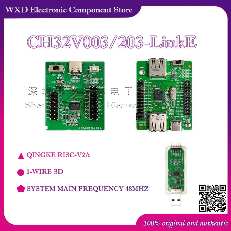 CH32V003 Development Board Kit CH32V003/CH32V203 Evaluation Board WCH QingKe RISC Learning Kit