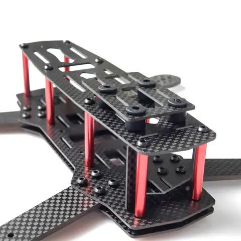 BCUBE 250 250mm com braço de 3mm ou 4mm Kit de estrutura de quadricóptero de fibra de carbono para drone ZMR250 QAV250 FPV