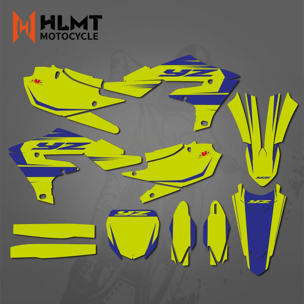 HLMT Motorcycle Graphics DECALS STICKERS for Yamaha YZ450F YZF450 2018- 2021 2022 YZ250F YZF250 2019 2020 2021 2022 2023