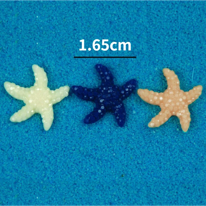 10/20pcs Mini Resin Cute Multicolor Miniature Sea Star Fish Tank Aquarium Ornaments Decor New Starfish Aquarium Decoration