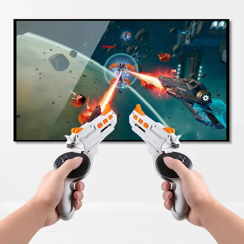 

New Arrival Enhance VR Gaming Experience VR Game Controller Accessories Gun Stock For Meta Quest 3S/3 VR Christmas Gift