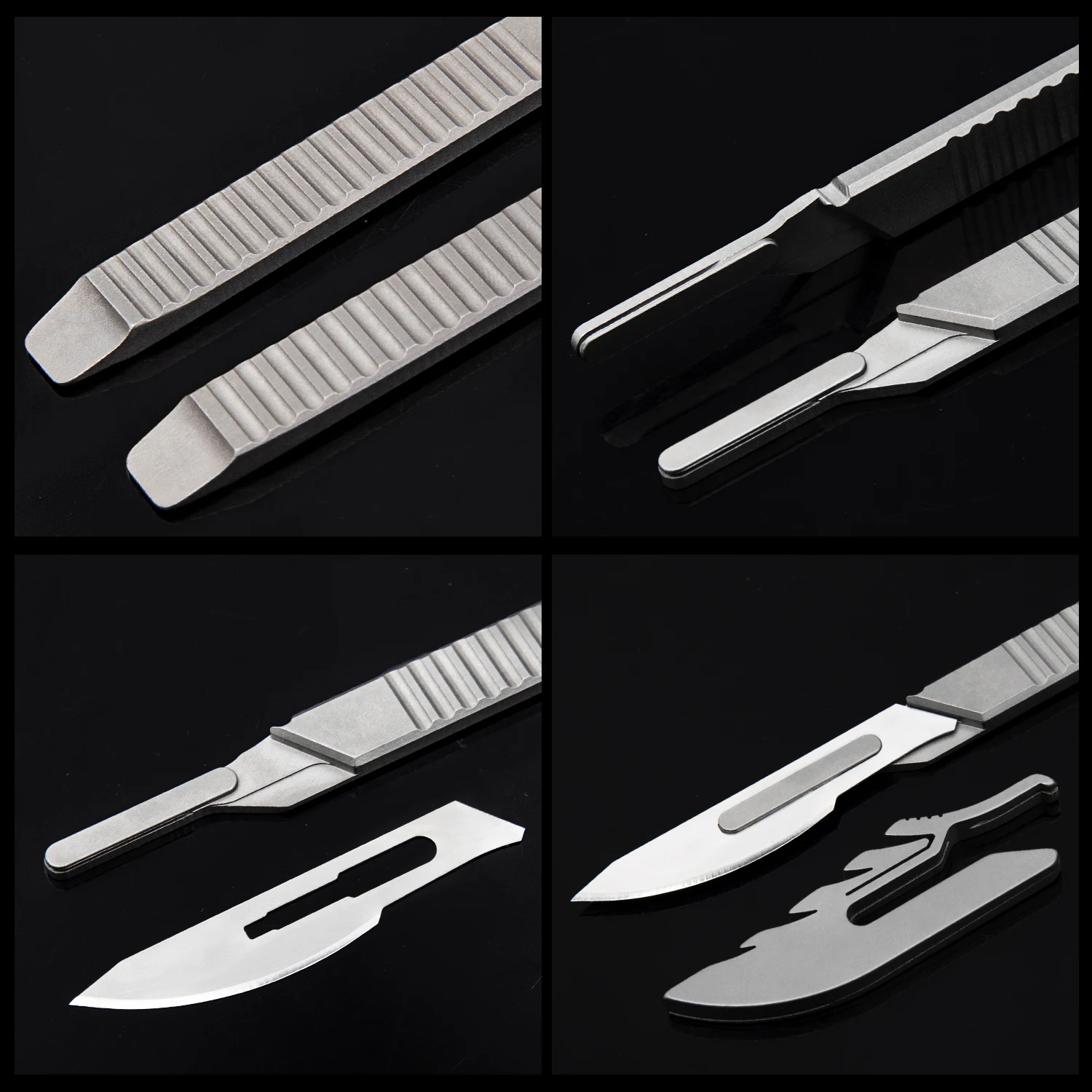 Scalpel Titanium Alloy Surgical Blade Carving Knife No.24 Multifunctional Express Out Of The Box Tool Give 10pcs Blades