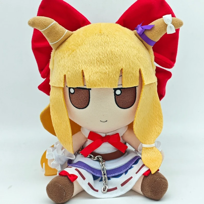 20cm Anime Game TouHou Project Ibuki Suika Kawaii Fumo Cosplay Soft Cotton Doll Cartoon DIY Dress Up Sitting Toy Figures Gift