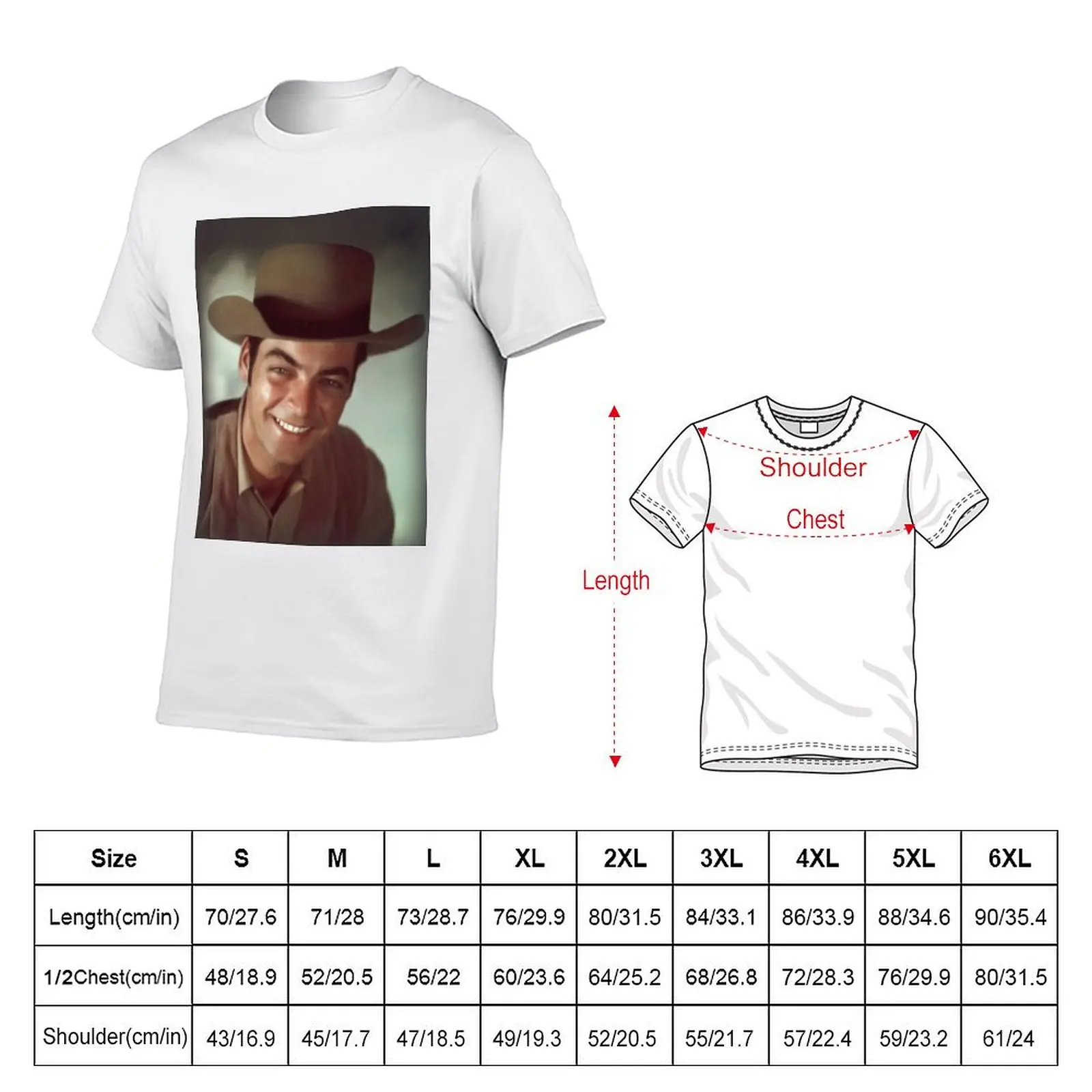 Rory Calhoun, Movie Legend T-shirt kawaii clothes new edition mens funny t shirts