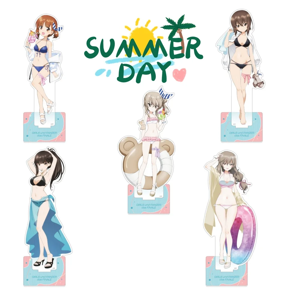 أنيمي الفتيات وبانزر قوس الاكريليك نموذج الصيف نمط سلسلة سطح المكتب زخرفة جمع الهدايا