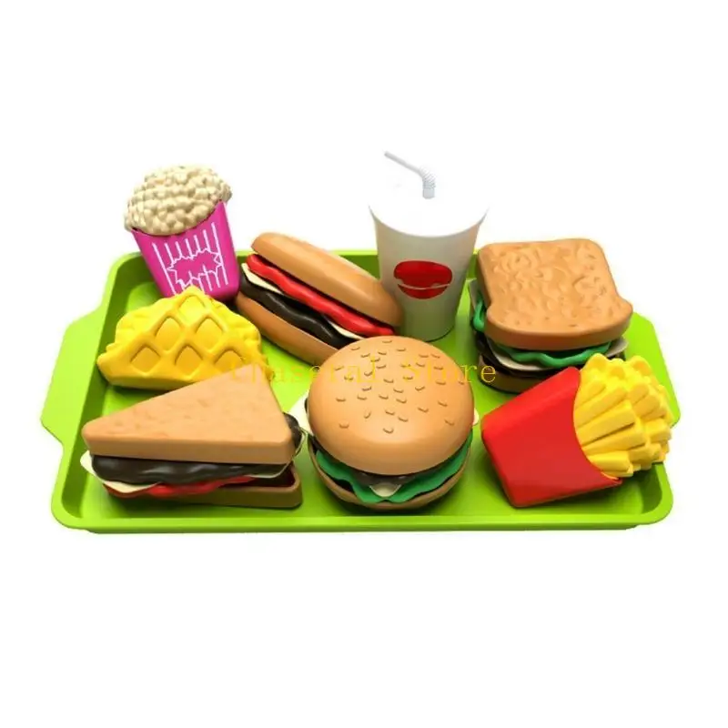 E7ce toible als Spiel für Miniatur Burger Bildungsspielzeug für Girl Kid Kitchen zu spielen