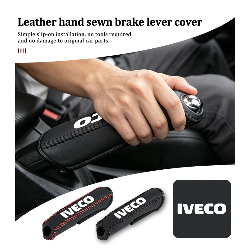 Funda protectora para palanca de freno de mano cosida a mano para IVECO Daily e-Daily 4x4 Eurocargo S-eWay T-Way Stralis ‌
