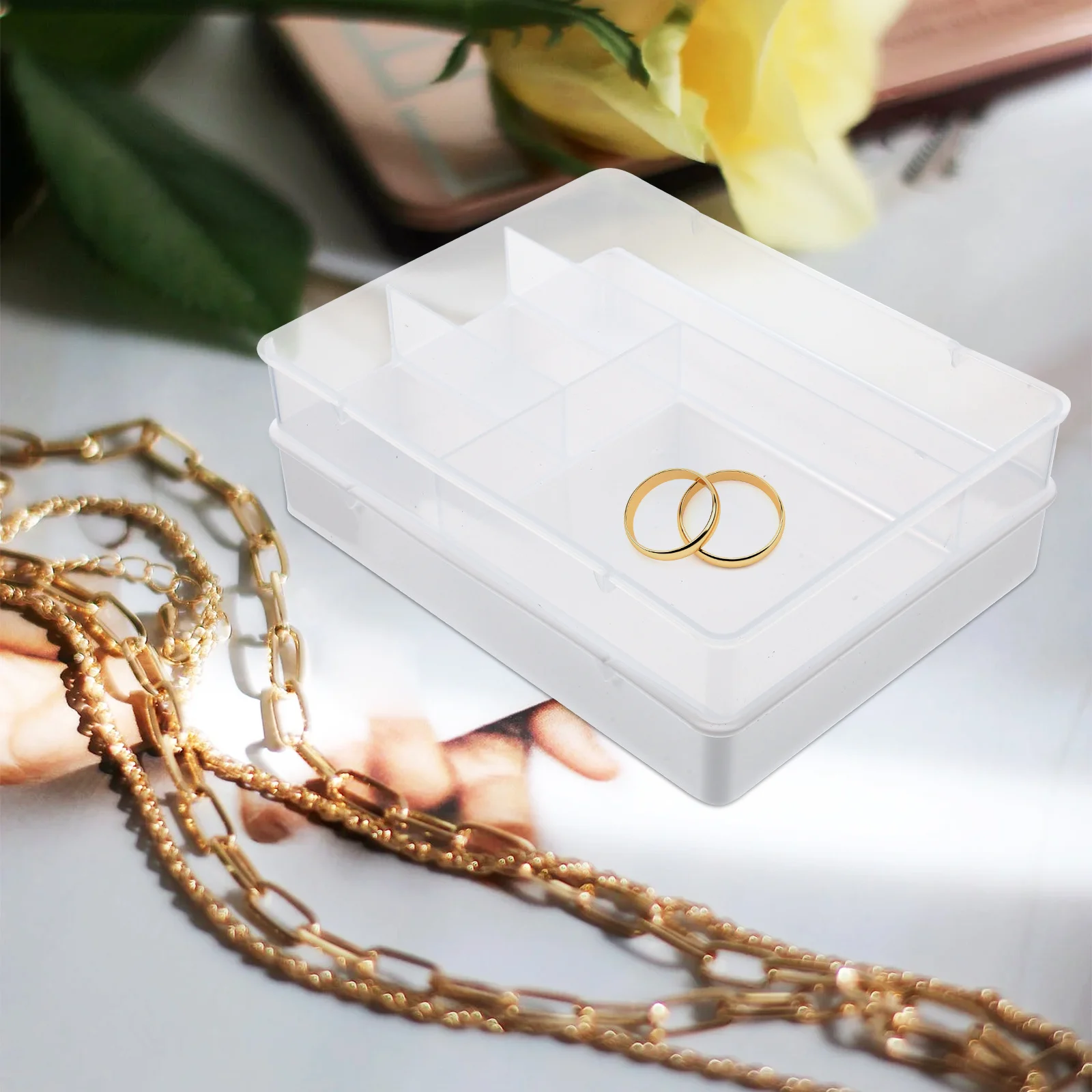 

2Pcs Household Drawer Organizers Multi-Function Storage Boxes Convenient for Office Kitchen Bathroom Bedroom