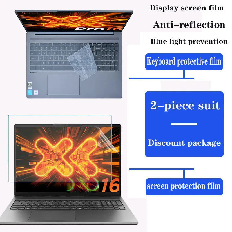 for 16inch Lenovo IdeaPad Slim5 16IPH11 16AKP10 Keyboard film notebook HD screen film privacy protection anti-peep film Tempered