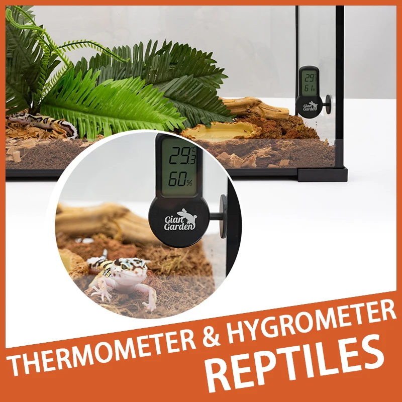 

Reptile Thermohygrometer Gecko Lizard Horned Frog Tortoise Reptile Breeding Box Thermohumidity