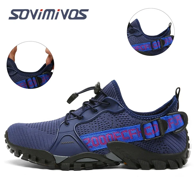 New High-Top Barefoot Upstream Water Shoes Men Women Outdoor Climbing Footwear High Elastic Breathable Hiking Unisex Sneakers