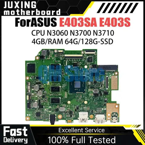 Per ASUS VIVOBook E403S E403 Scheda madre del computer portatile E403SA Placa con N3050/N3060 N3700/N3710 Prova OK Vivobook