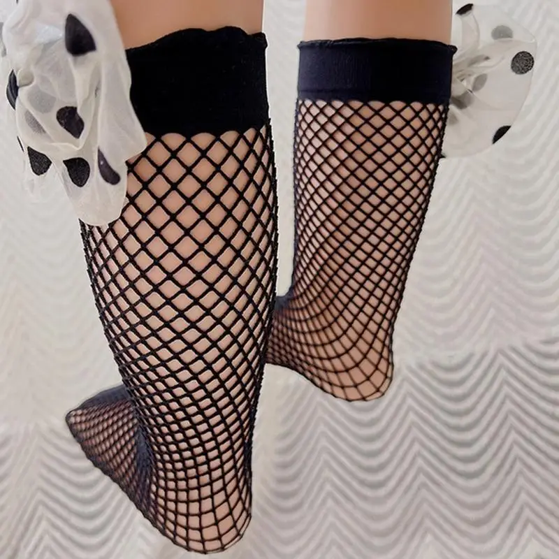 D5QA น่ารักถุงเท้าฤดูร้อนชุดถุงน่อง STAGE Performance ถุงเท้าเด็กอนุบาล