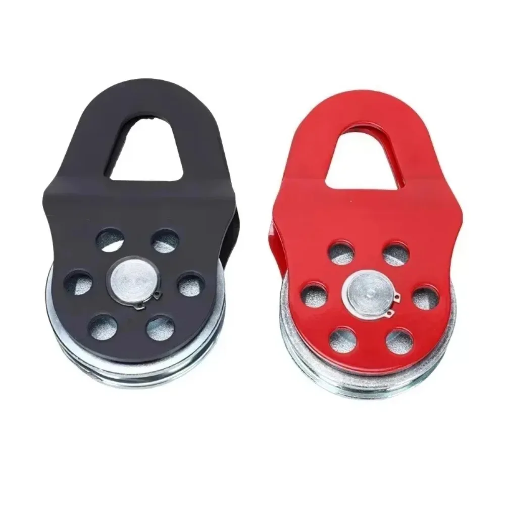 For Heavy Duty Winch Breaking ce Synthetic Rope Steel Cable  Sheave Reliable For 4T\8T Snatch Block Towing Pulley Popular