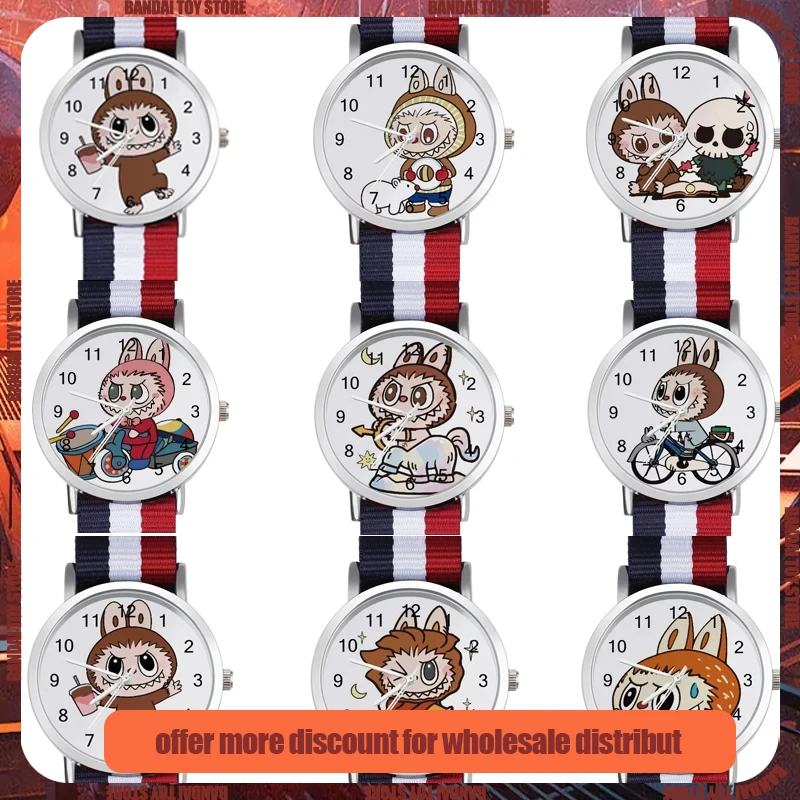 

Labubu Anime Watches Labubu Adult Leisure Watch Cute Children's Cartoon Wristwatches Gifts for Kids Girl Clock