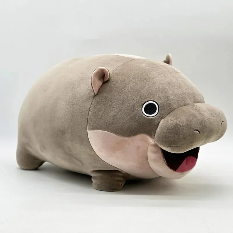 Moo Deng Hippo pluche pop schattige en zachte cartoon poppen kamerdecoratie verjaardagscadeaus voor kinderen