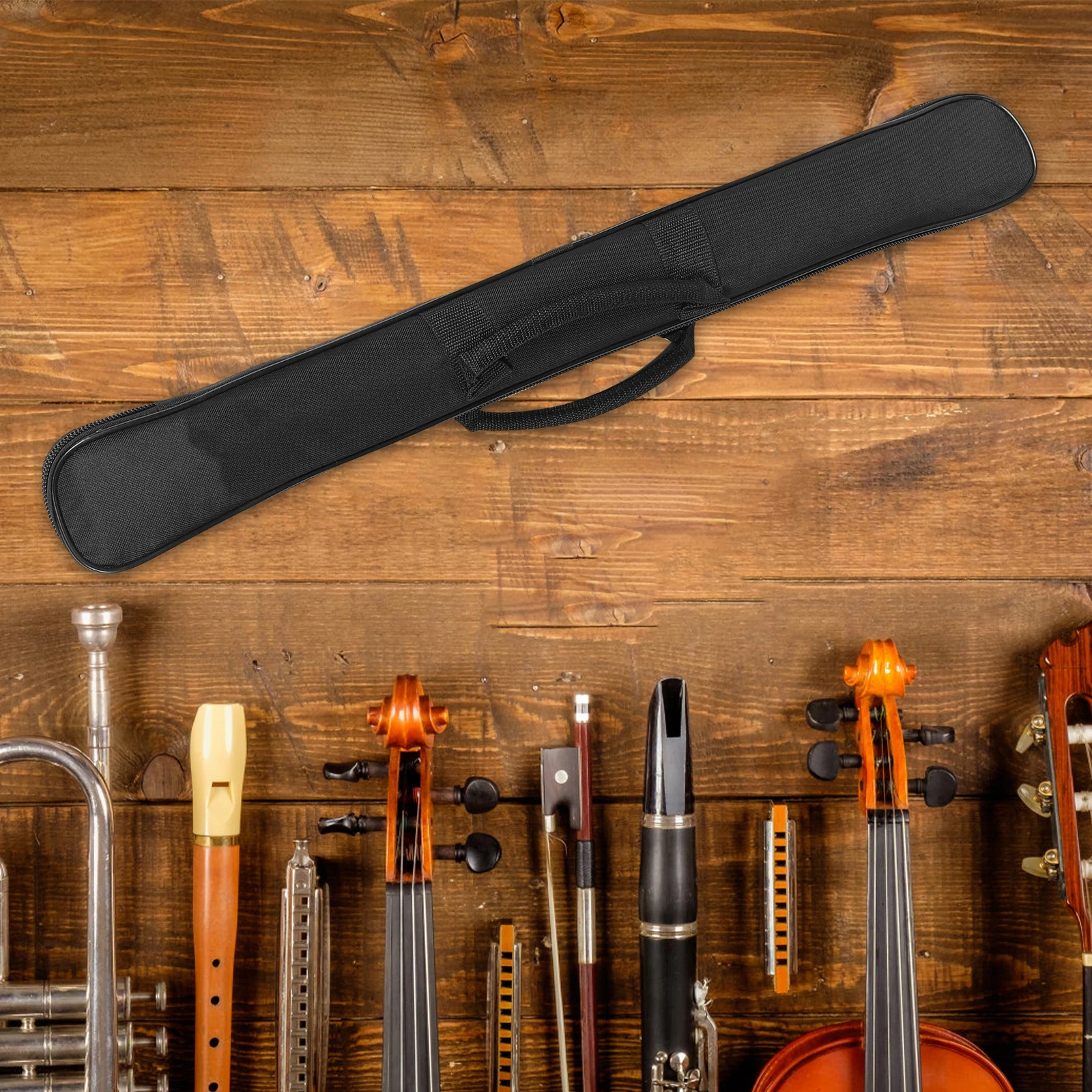 

Thickened Durable Bag Lightweight Oxford Cloth Flute Carrying Case Portable Flute Storage Organizer Waterproof for Student