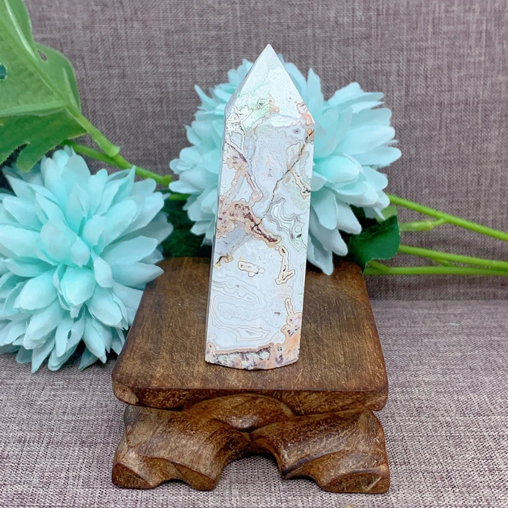 

Quartz Stone Natural Crystal Mexico Agate Druzy Tower Point Gemstones High Quality Mineral Energy Home Decorations Gift