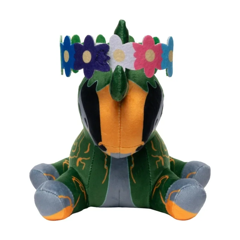 

Warframe Kaithe Plush with Detachable Pride Flower Crown, Cute Soft Stuffed Space Horse Mount Toy for Game Fan Collection ﻿