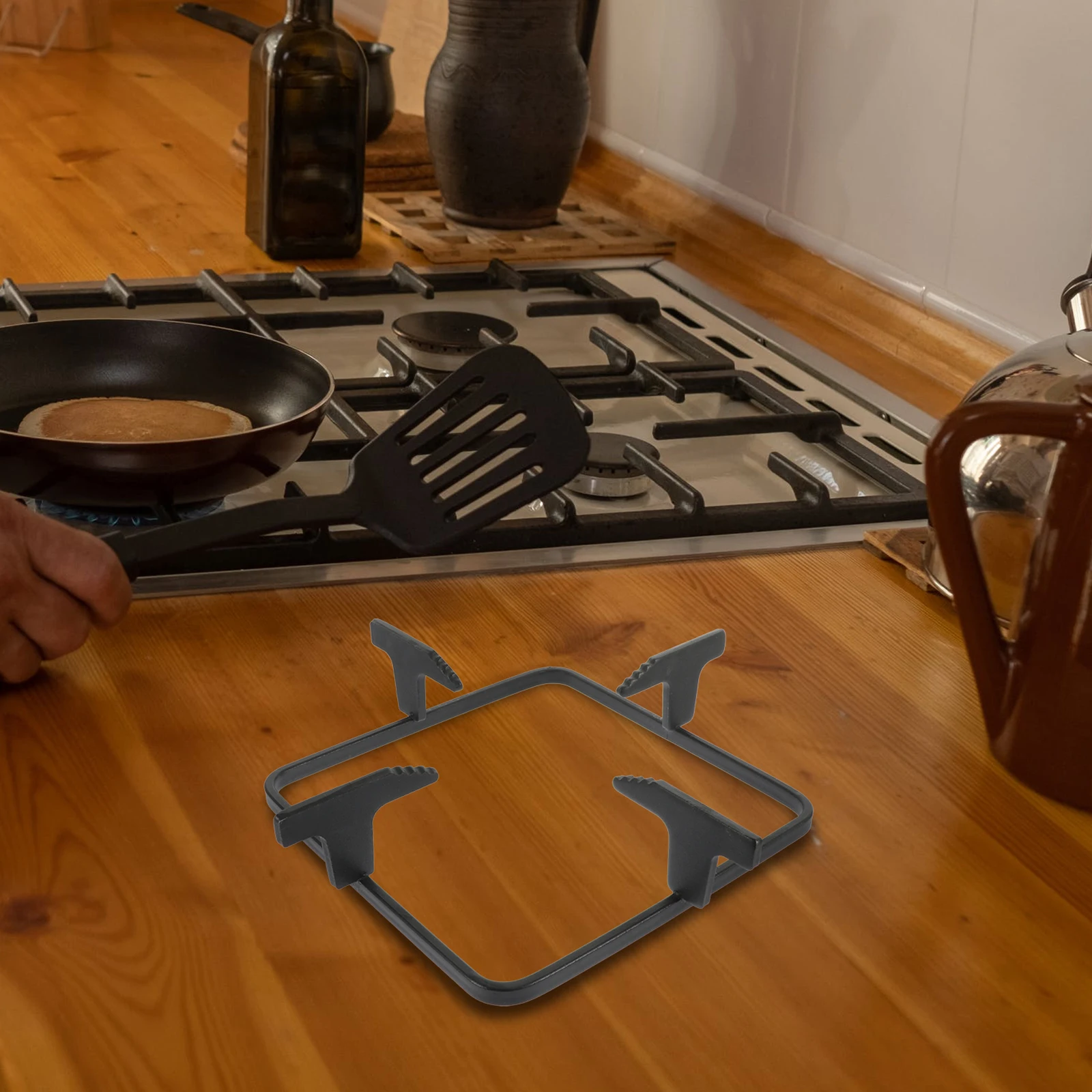 

Square Gas Stove Bracket Kitchen Cooker Shelf Support Rack Anti Slip High Temperature Resistance Practical