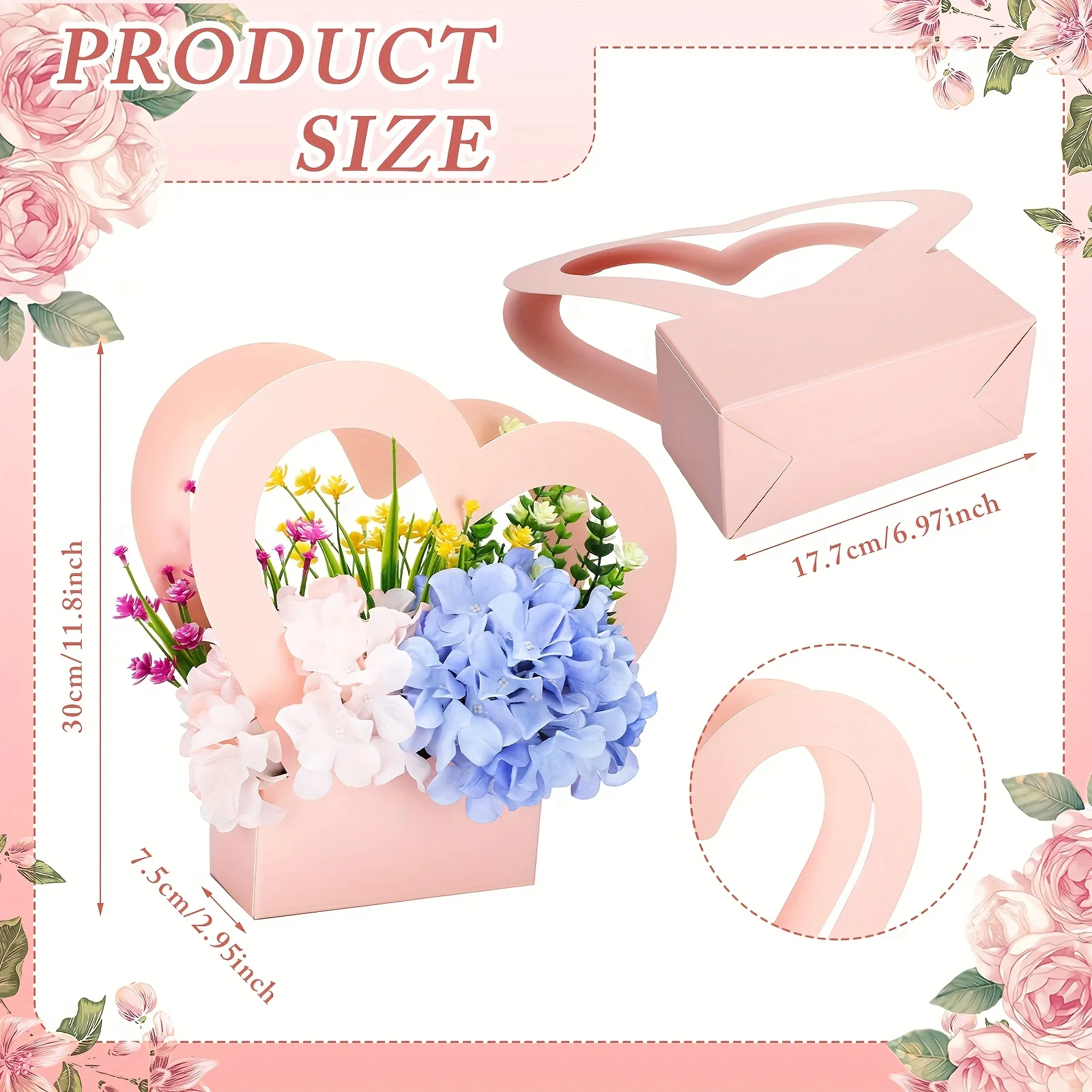 30個/10個 クラフト紙製フラワーボックス アレンジメント - Flower Wrap Kraft のレビューと価格