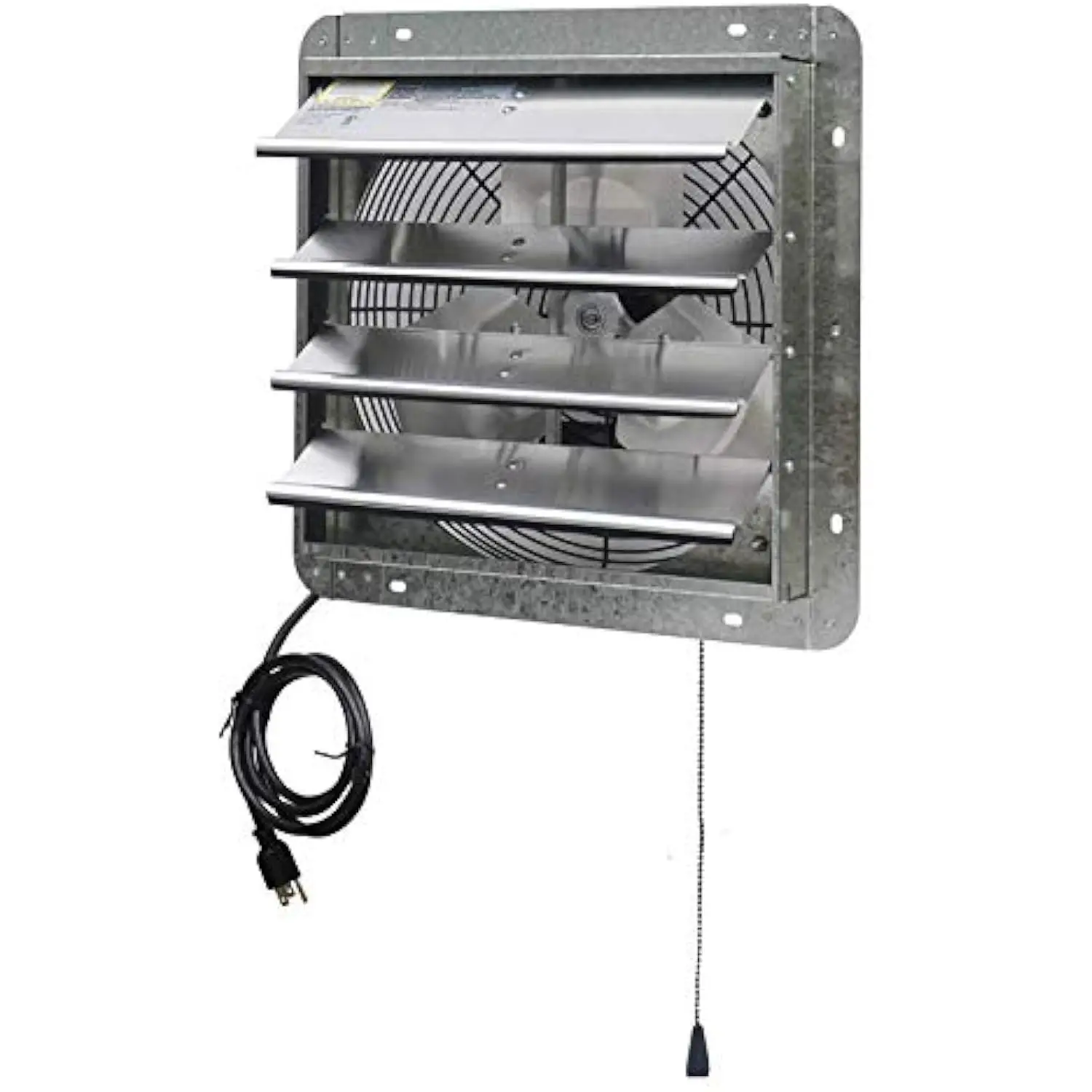 

iLIVING 14 Wall Mounted Shutter Exhaust Thermostat Control-3 Speeds Vent Fan For Home Attic, Shed, or Garage Ventilation, 850 C