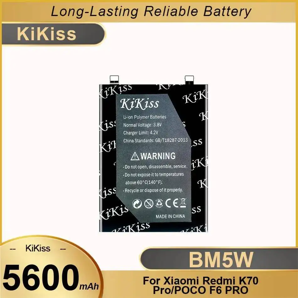 

5600Mah Fast Charging Mobile Phone Battery For Xiaomi Redmi K70 Pro Poco F6 BM5W High-Capacity