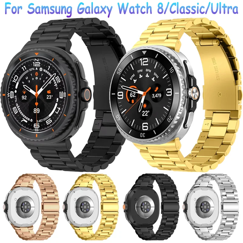Metallarmband für Samsung Galaxy Watch Ultra 2025 47 mm, keine Lücken, langlebiges Armband für Samsung Galaxy Watch 8 44 mm, 40 mm, Classic 46 mm