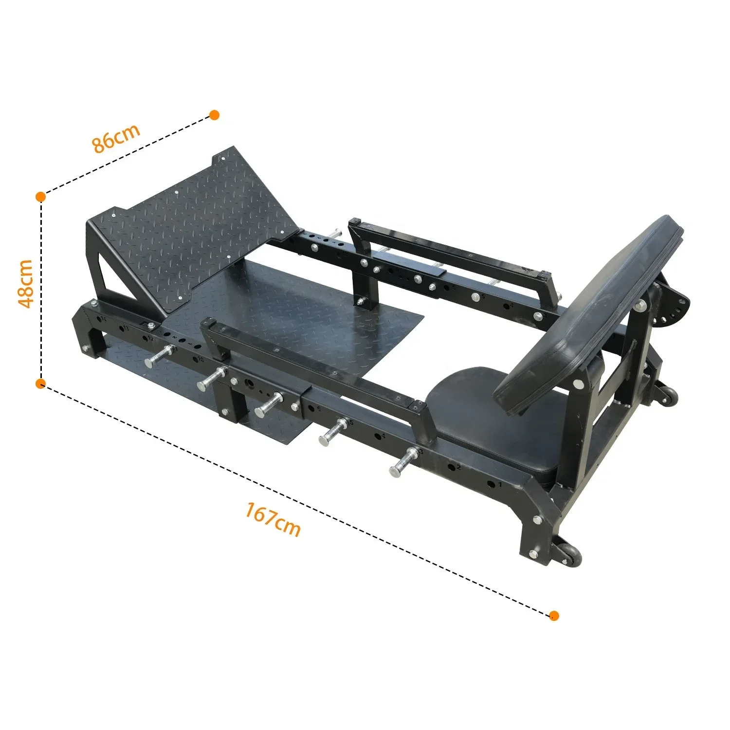 

Hip Thrust Machine Station Gluteus Maximus Equipment Fitness Gym for Body Workout