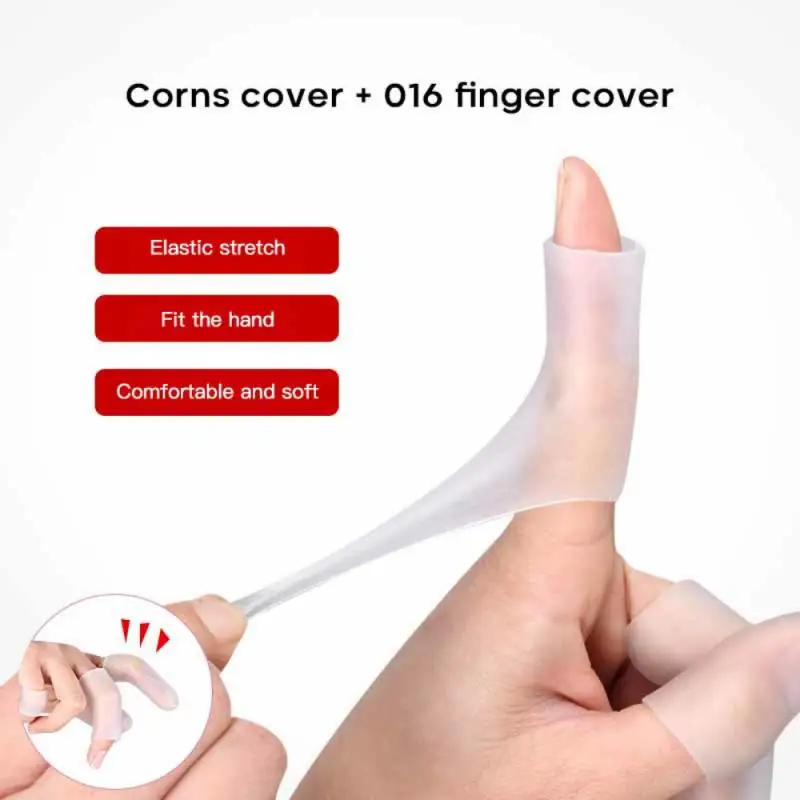 PexmenPair Finger Cots Finger Protectors Waterproof Finger Brace Sleeves for Hands Cracking Eczema Blisters and Corns