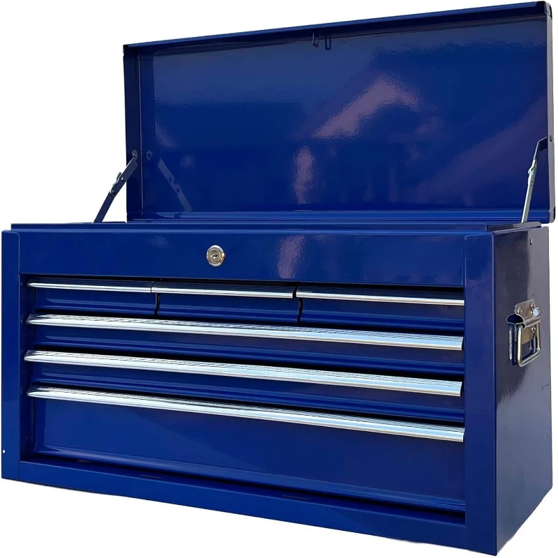 Ferramenta de metal portátil Peito com 6 gavetas, 24 "6-Drawer Gabinete Ferramenta, rolamento de esferas gaveta Slides, Aço Ferramenta