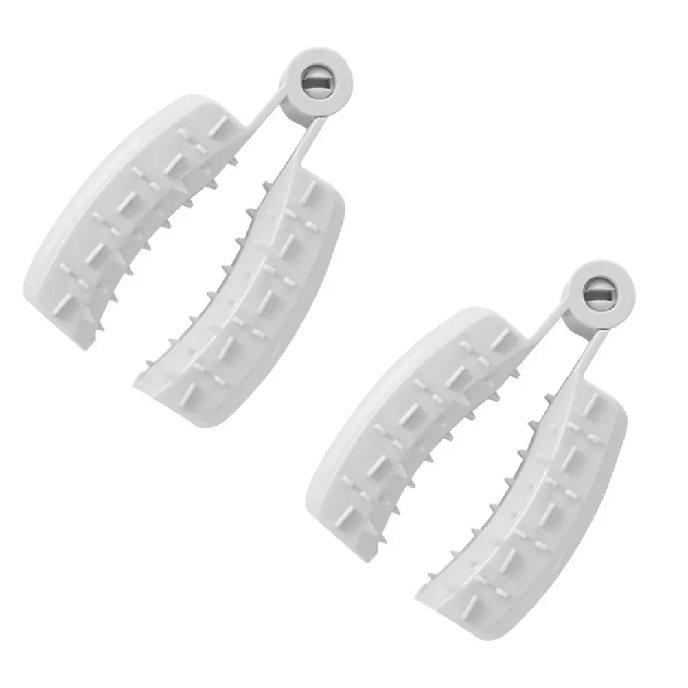 2Pcs Food Slicer Safety Clip ABS Finger Guard Vegetable Cutter Hand Protector Kitchen Tool Safe Grip Grey Safety Clip