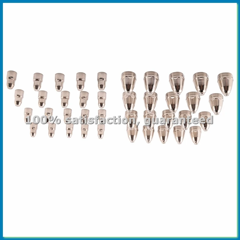 

40 шт. сменных насадок/электродов P80 для плазменного резака, расходные материалы, запчасти, аксессуары 1.1мм-FABY