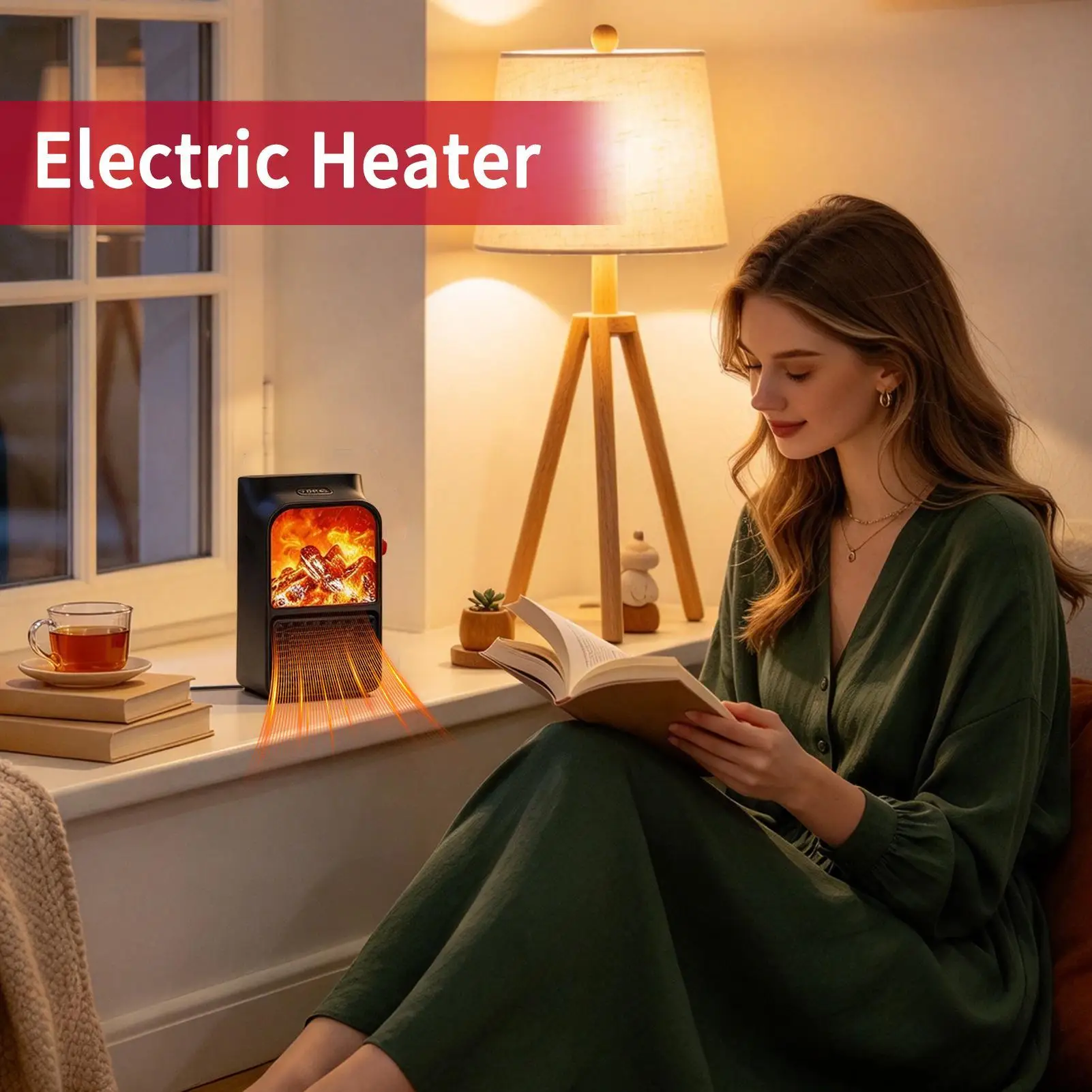 Mini Heater 3 Heat Levels 800W Overheating Protection Electric Heater For Apartment Living Room Bedroom Study Desk Table Office