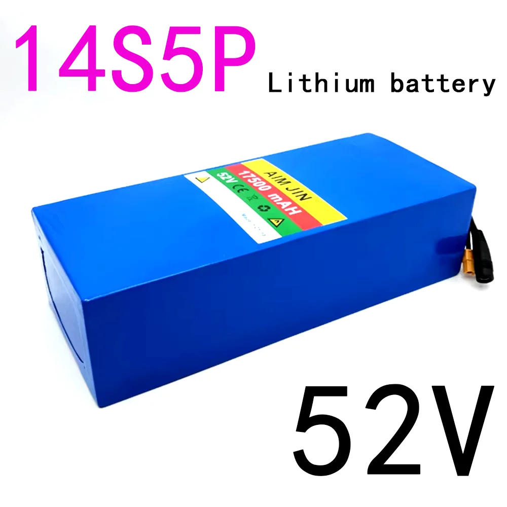 

52V 14S5P 17500mAh 18650 1500W Lithium Battery 100% New ,for Bicycle Scales, Tricycles, Motorcycle Chargers 58.8V 2A