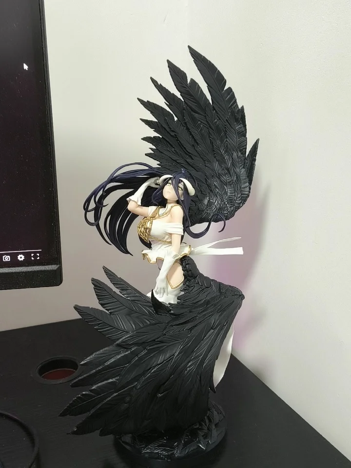 En stock, figurine d'action originale Evolve Overlord Dark Queen Albedo en PVC, statue de scène, ornement, jouet de collection, cadeau d'anniversaire