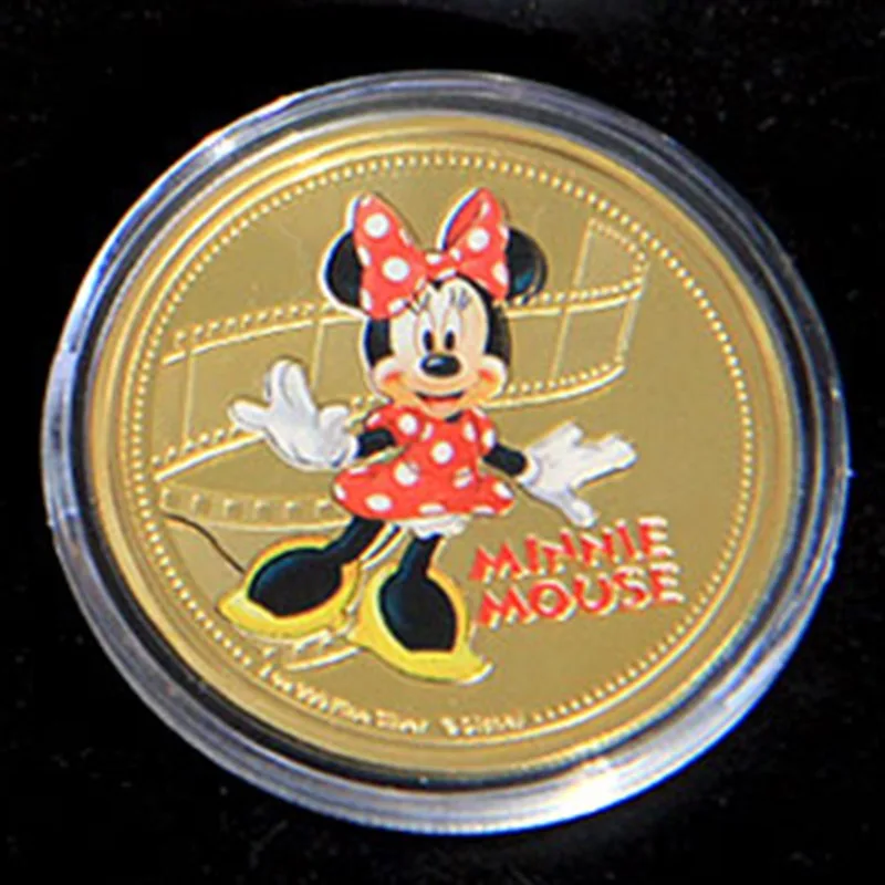 New cartoon character Mickey commemorative medal Donald duck Gao Fei Daisy Minnie Wishing reward collection craft gift wholesale