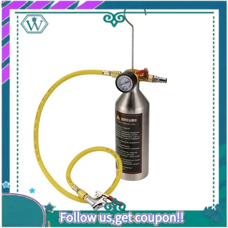 AA92-Air Conditioning Flushing Kit, Car Air Conditioning Pipe Cleaning Tool Set, R134A Air Conditioning System Flushing